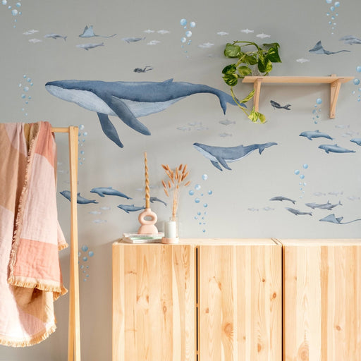 Baleine En Bois B / Décoration Murale / Chambre Enfant Et Bébé -  Norway