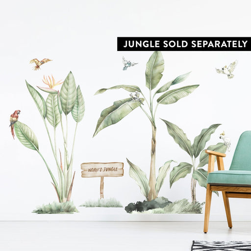 Big Jungle Palm Trees Wall Stickers, plastic-free kids room decor — Made of  Sundays