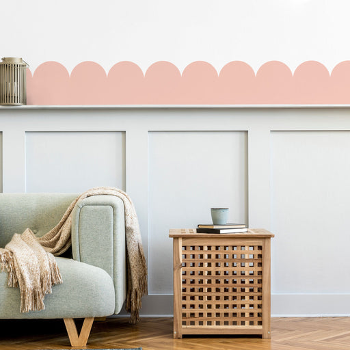 Scalloped Border Wallpaper for happy homes - Made of Sundays