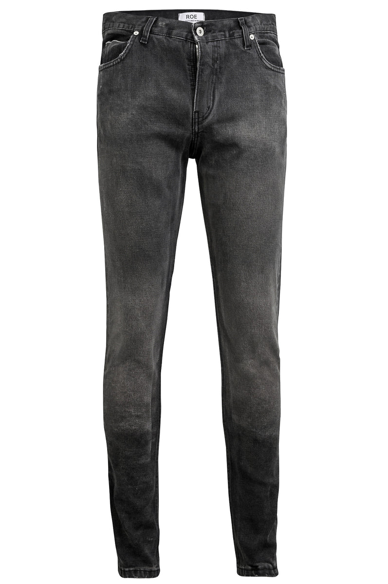 SELVEDGE DENIM SKINNY - Worn Out Black – ROE