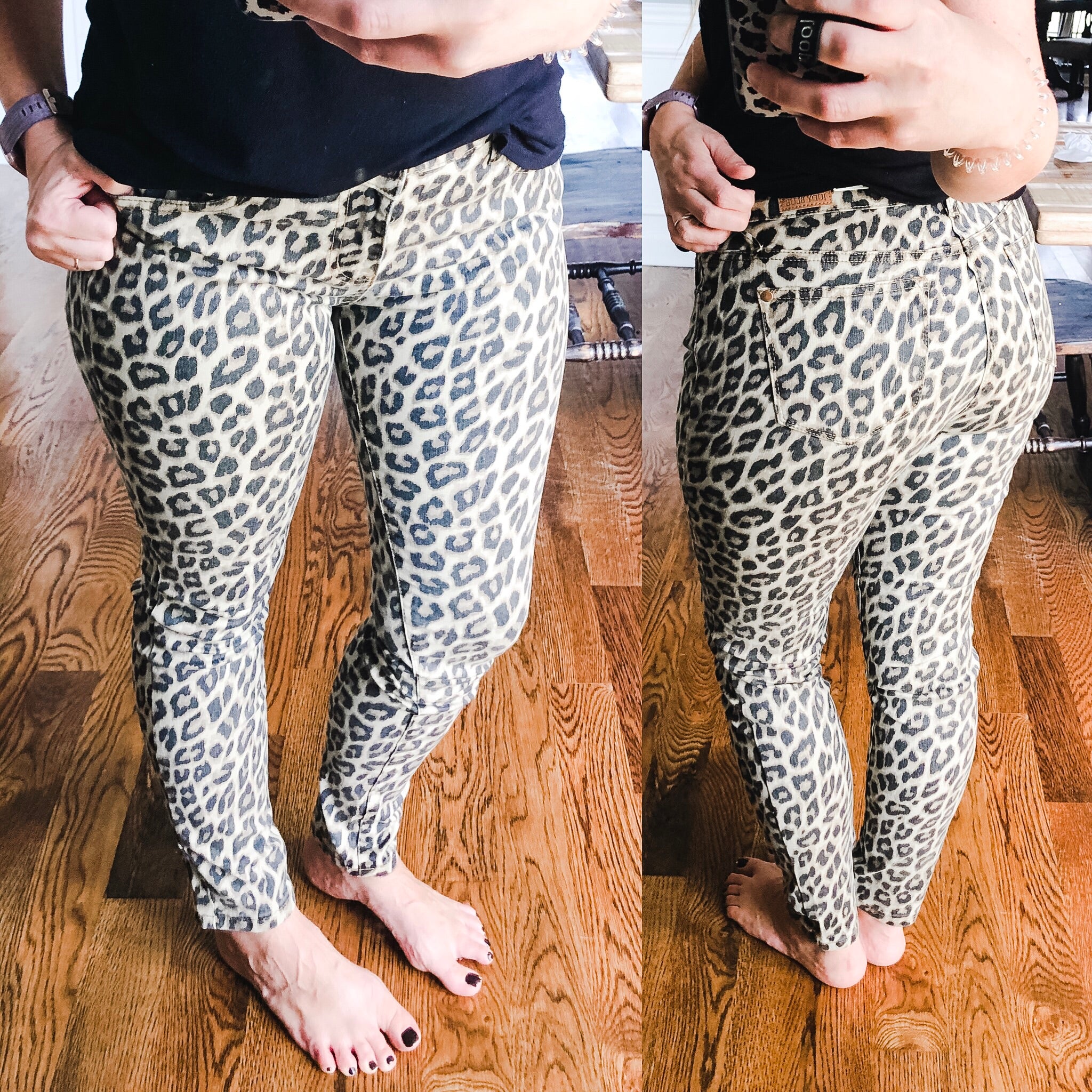 judy blue leopard print jeans