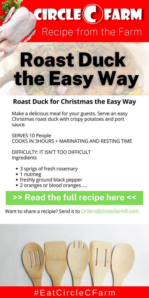 Duck recipe from Circle C Farm