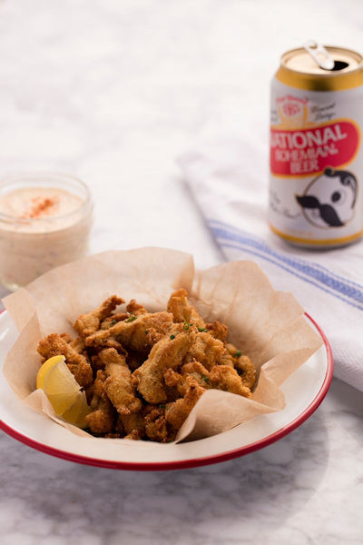 fried oysters with tartar sauce