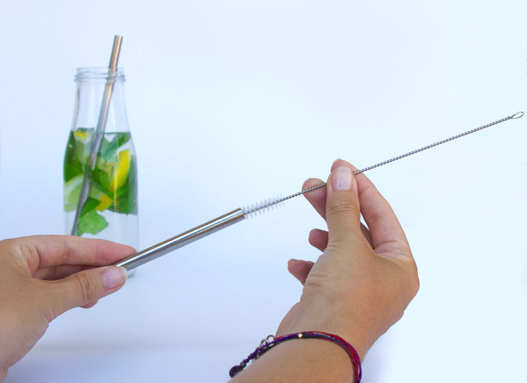 How to Clean Reusable Straws and Water Bottles