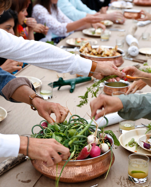 outdoor summer dinner