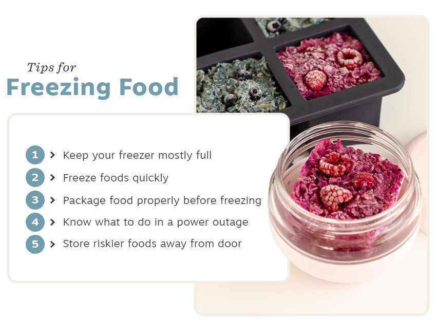 tips for freezing food