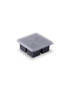 Black 2 Silicone Large Square Ice Cube Tray | RYCORE