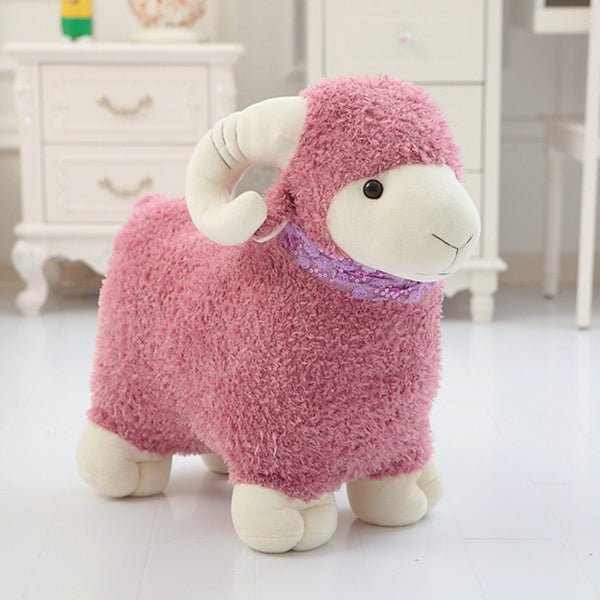 purple lamb stuffed animal