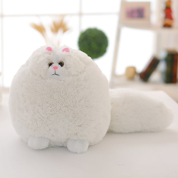 fat cat plush pillow