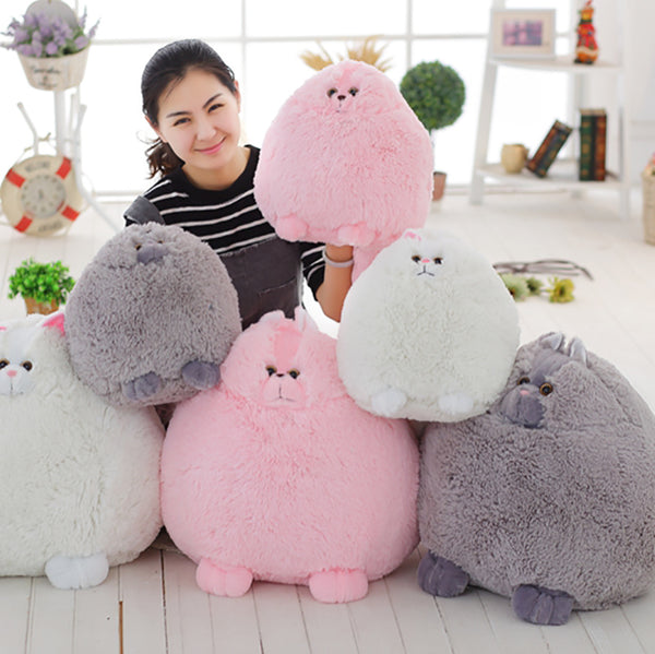 fat cat plush pillow