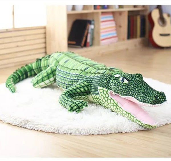 large stuffed crocodile