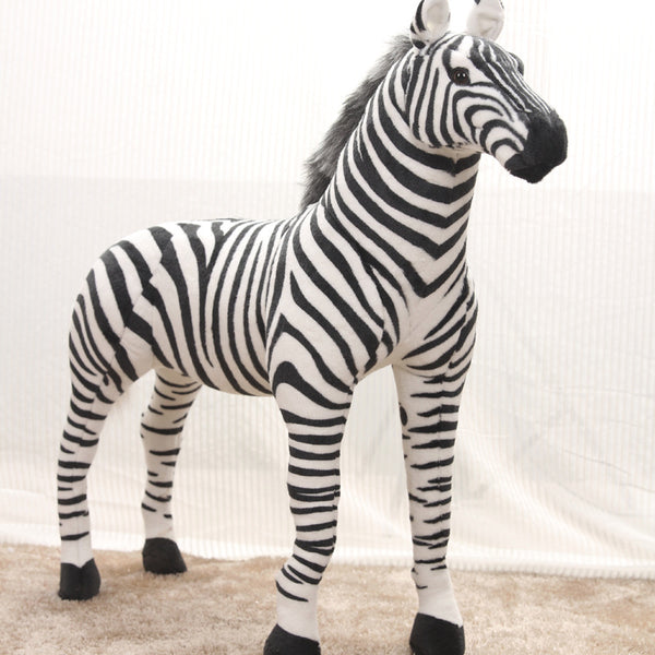 life size zebra stuffed animal