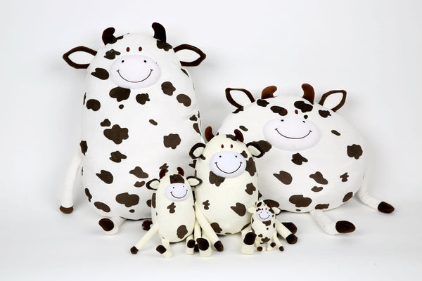 stuffed cow pillow