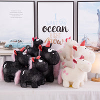 black unicorn teddy