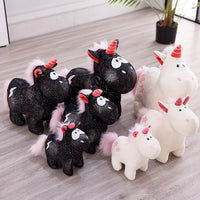 black unicorn stuffed animal