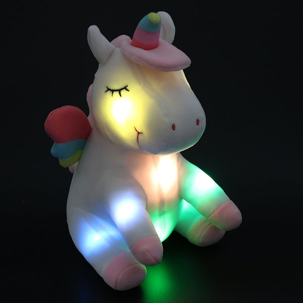 glowing unicorn plush