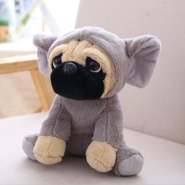 stuffed pug dog toy