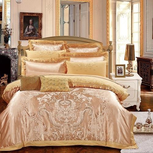 Cool Tees And Things 4 6pcs Royal Luxury Golden Bedding Sets