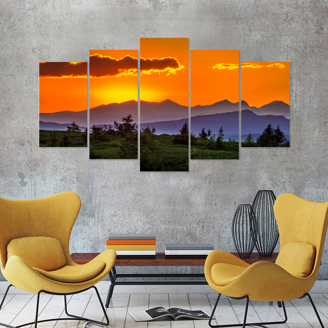 Cool Tees And Things Beautiful Clouds At Sunrise Canvas Print Wall Art Mural