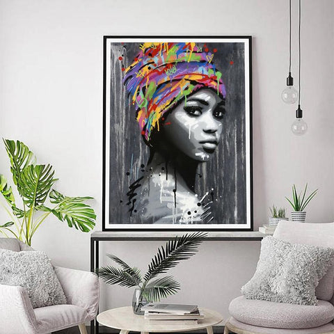 Cool Tees and Things | Stunning Ethnic Canvas Print. Beautiful Black ...