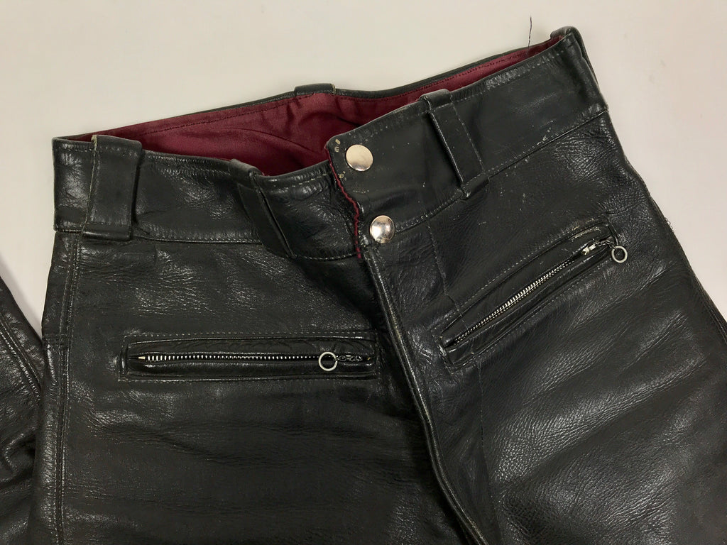 leather biker pants