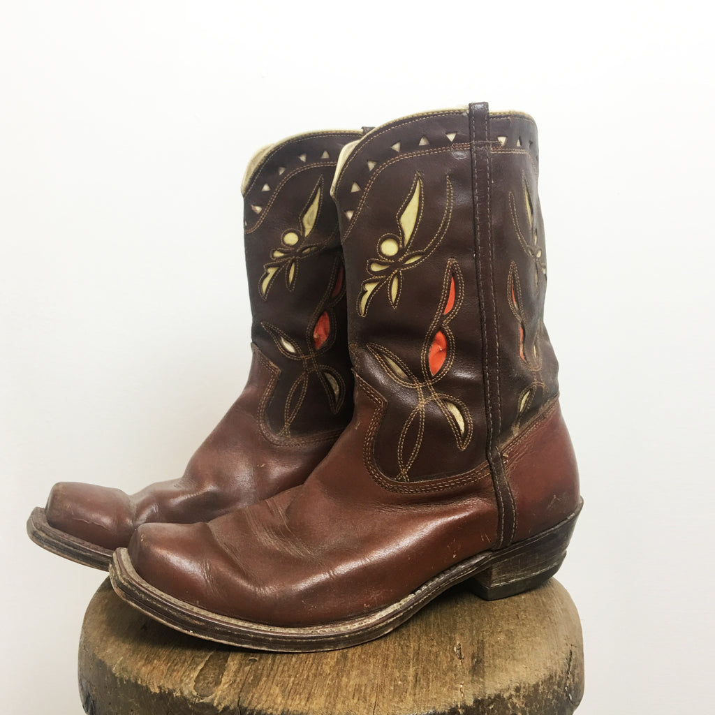 inlay cowboy boots