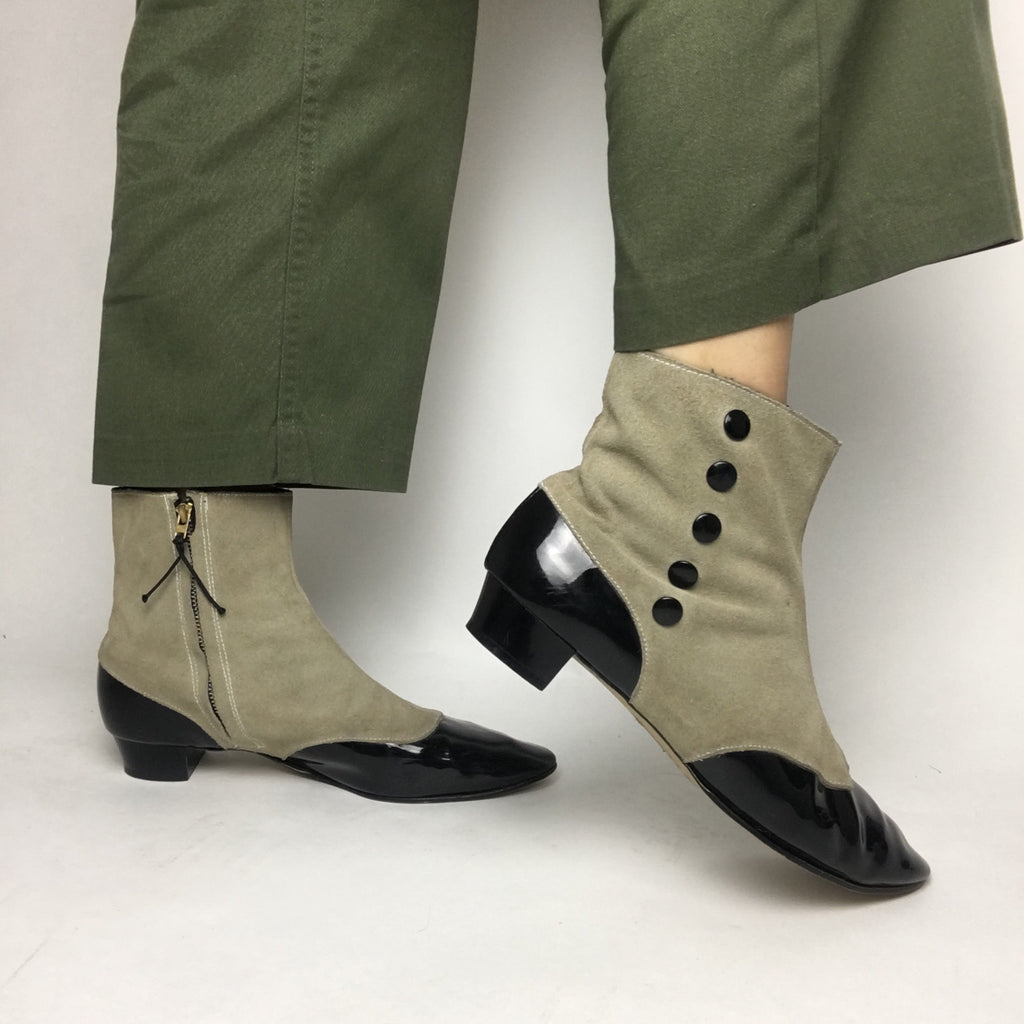 Victorian Inspired Vintage Heeled Boots 