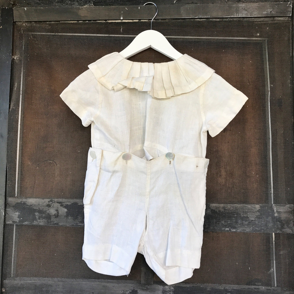 linen baby outfit