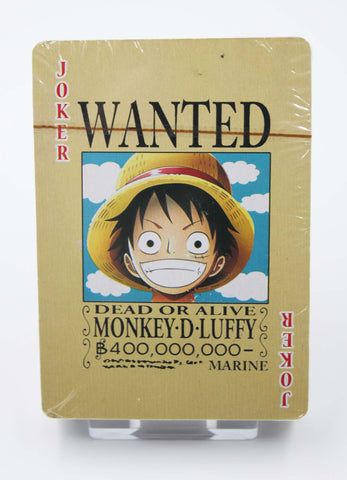 One Piece 'Wanted' Poker Card Deck - Full Set of 52 Playing Cards (Unb ...