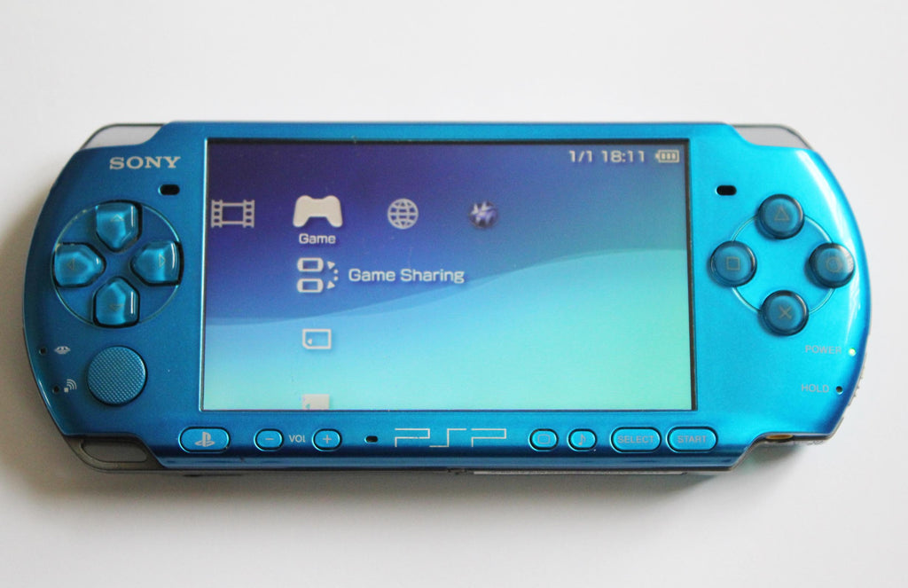 Psp 3000 Vibrant Blue 64gb Console Cool Spot Gaming