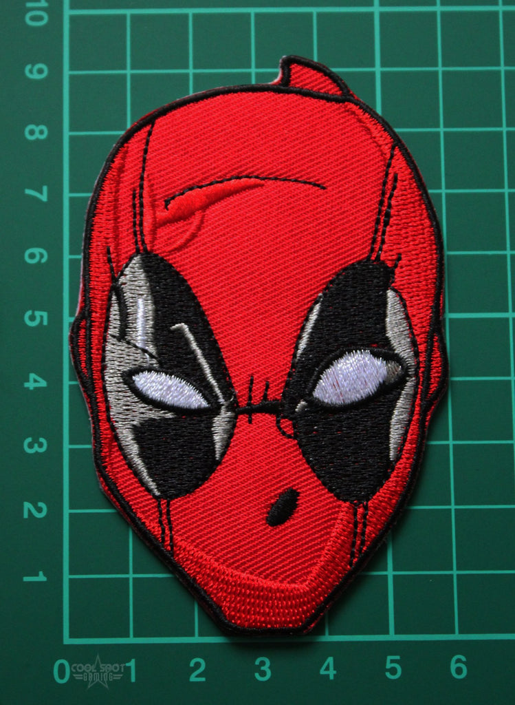 Deadpool Mask Embroidery Iron Onsew On Patch 6cm X 9cm Cool Spot Gaming 