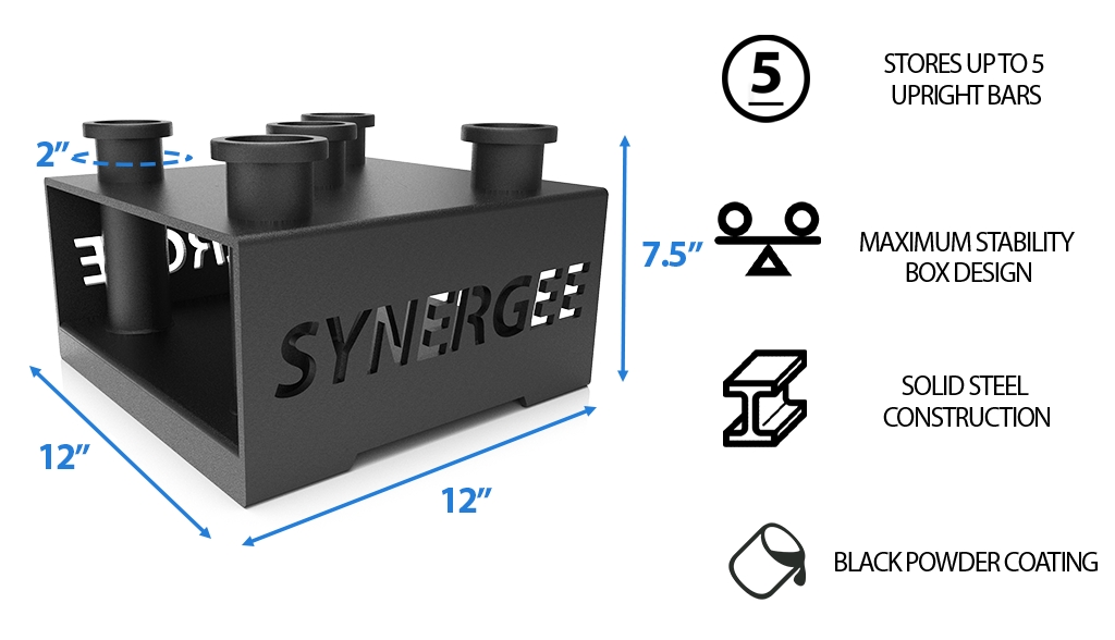 Synergee 5 Bar Holder Version 1 Dimensions