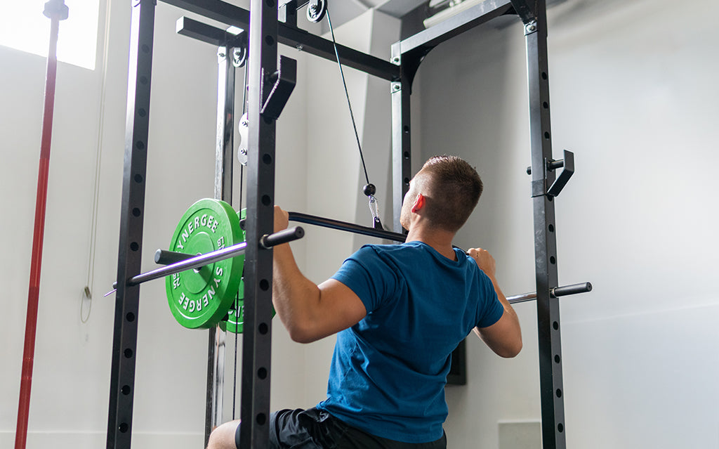 Synergee Power Rack With Pulley System Lat Pull Down