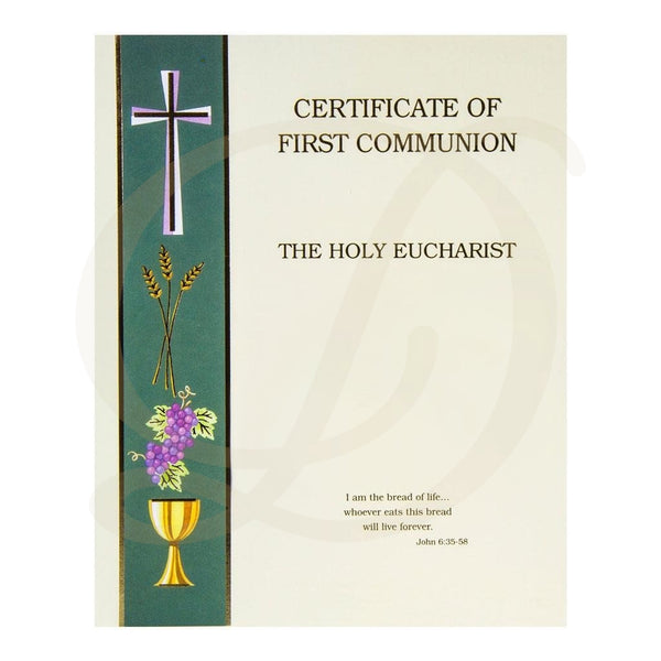 First Communion Certificate Banner Create Your Own DiCarlo