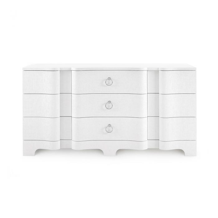 Bardot Extra Large 9 Drawer Dresser - White