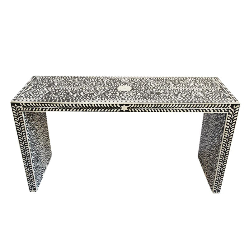 black parsons sofa table