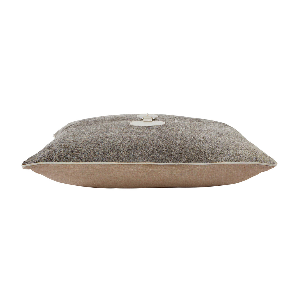 Grey Boulder Hair On Hide Pillow – Luxe Furniture Inc