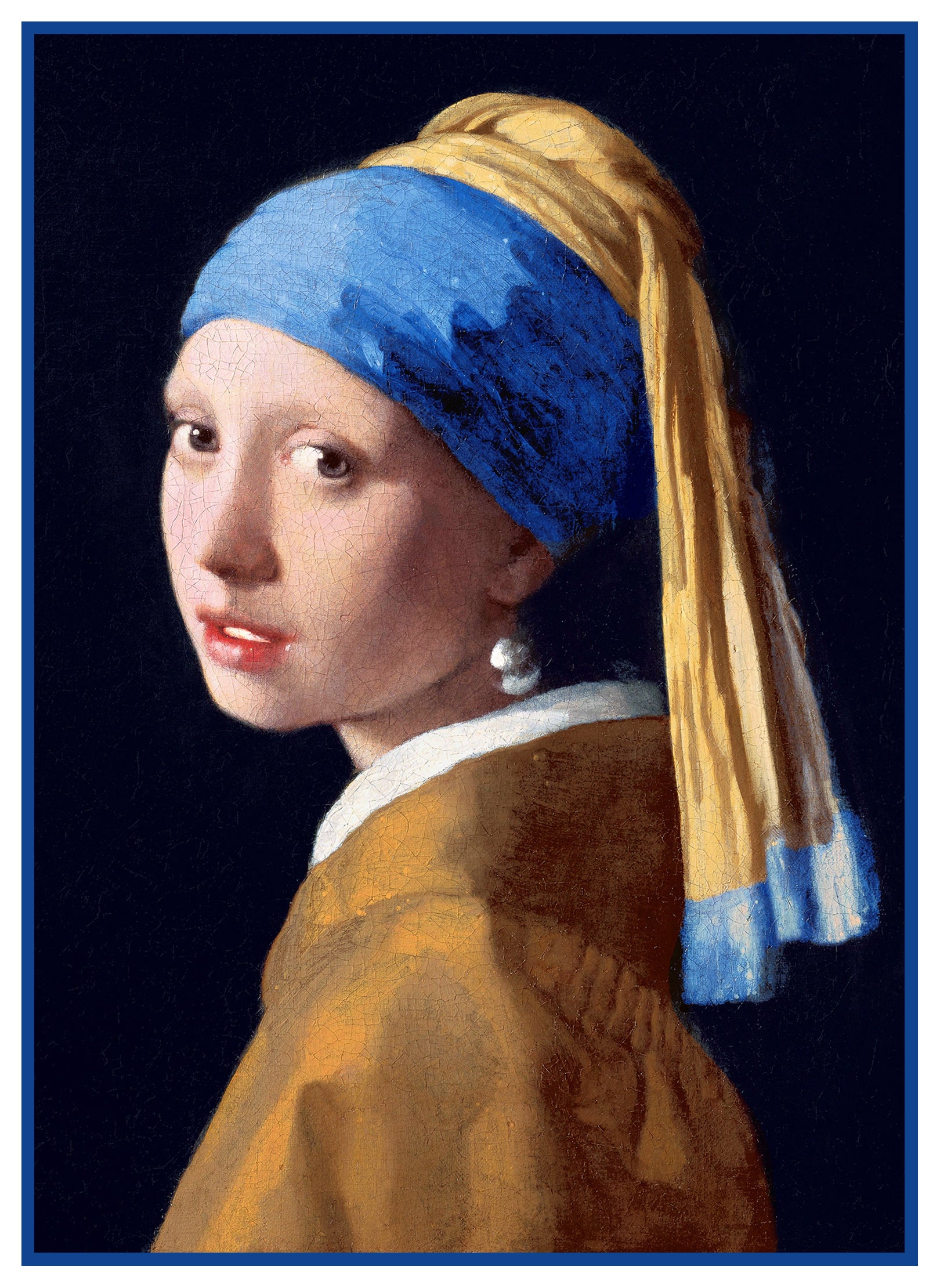 The Girl With The Pearl Earring By Johannes Vermeer Counted Cross