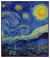 Starry Starry Night Detail by Vincent Van Gogh Counted Cross Stitch Pa ...