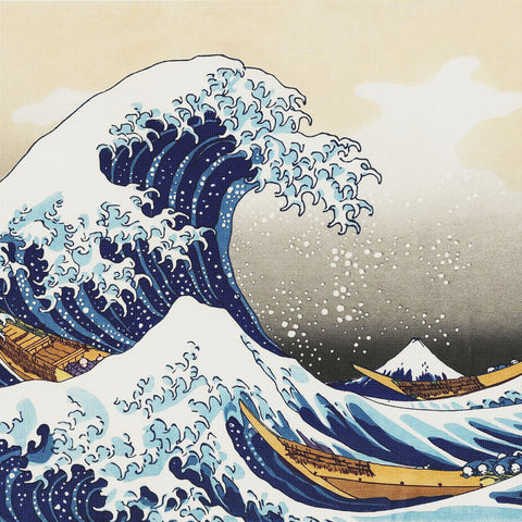 Orenco Originals Hokusai Great Wave Detail -Square Design Counted Cros ...