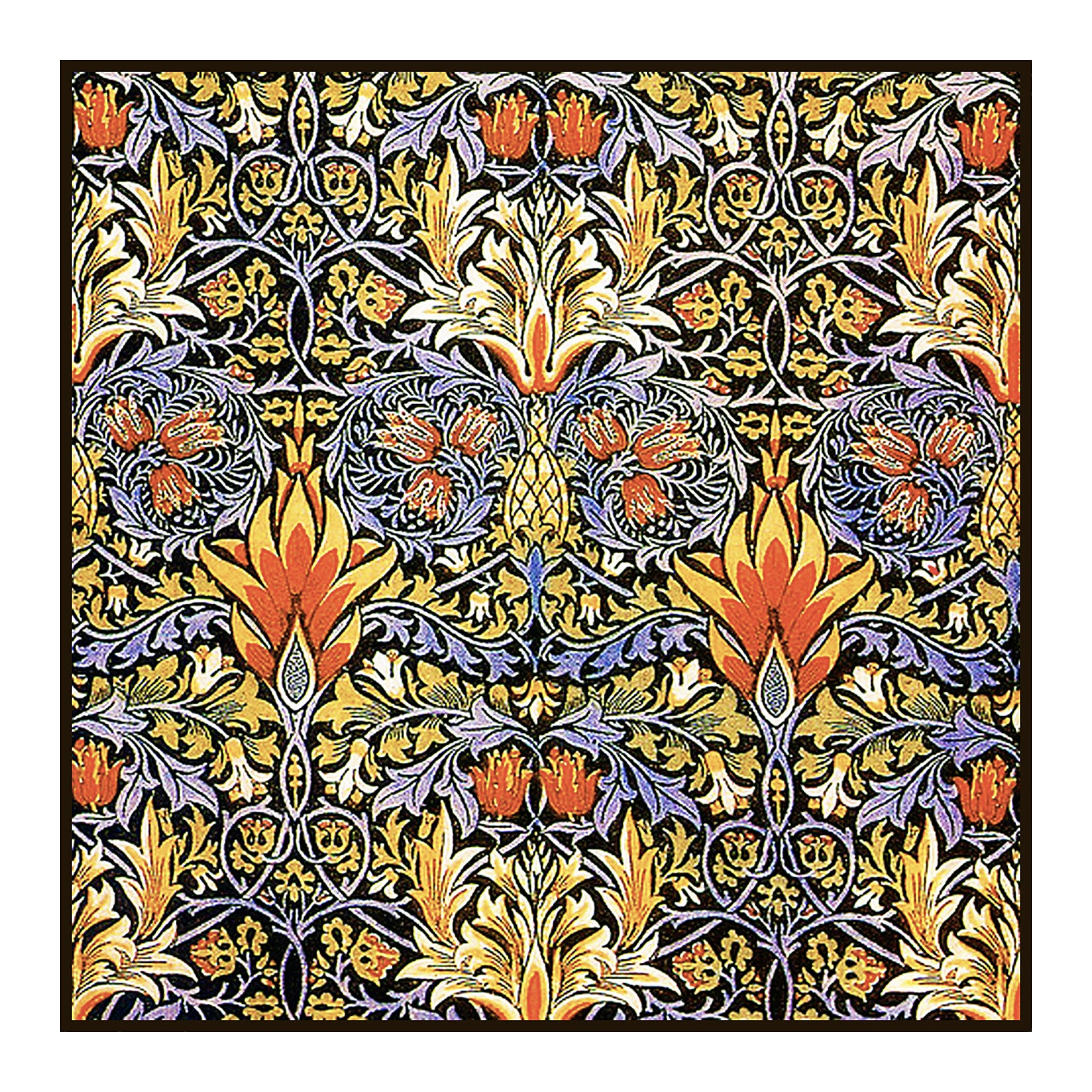 Snakeshead Design in Earthtones by William Morris Counted ...