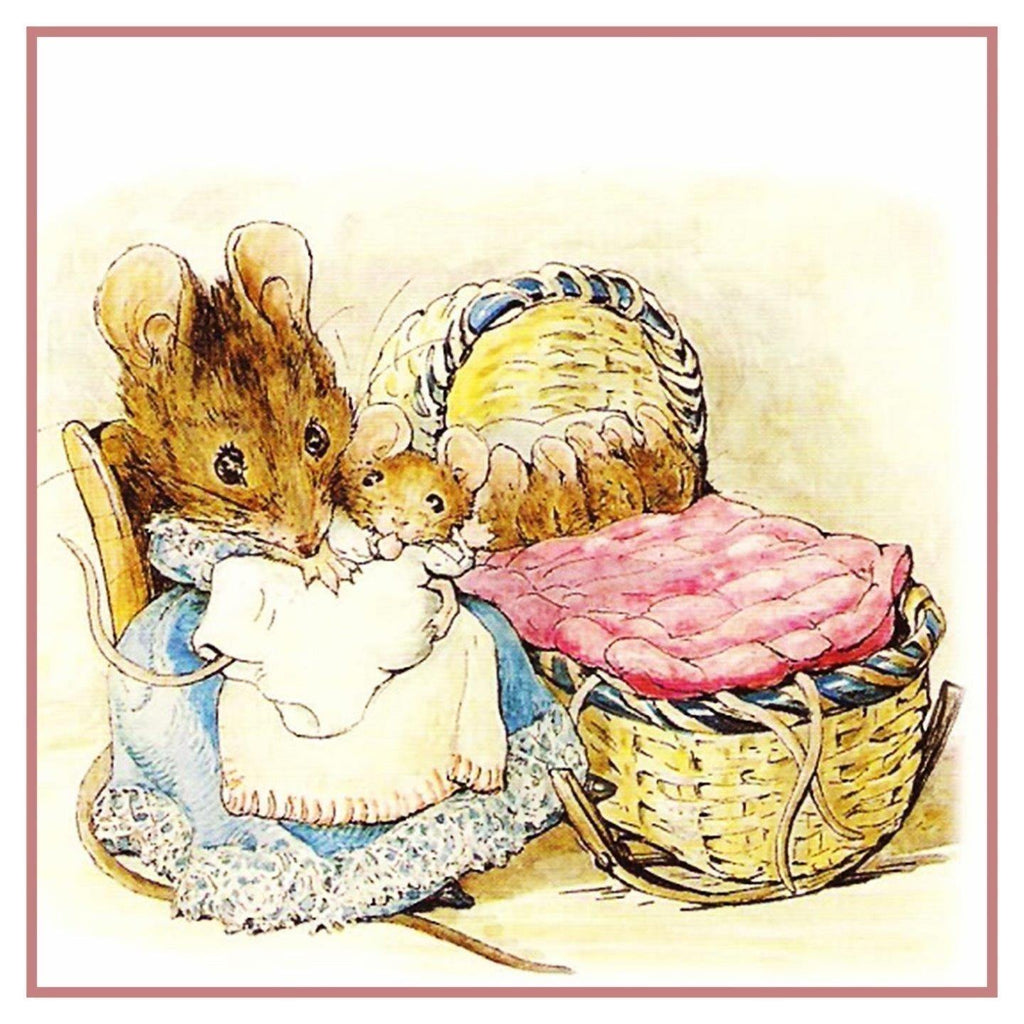 Hunca Munca and Her Babies Inspired by Beatrix Potter Counted Cross St ...