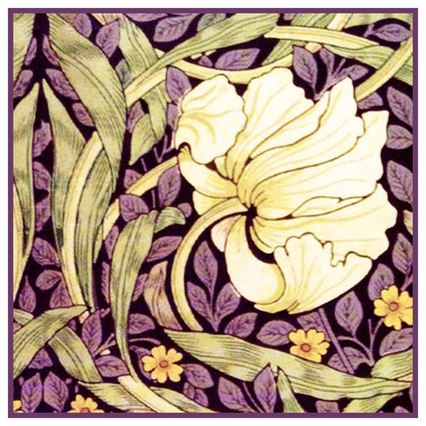 Purple Pimpernel William Morris Design Counted Cross Stitch Pattern ...