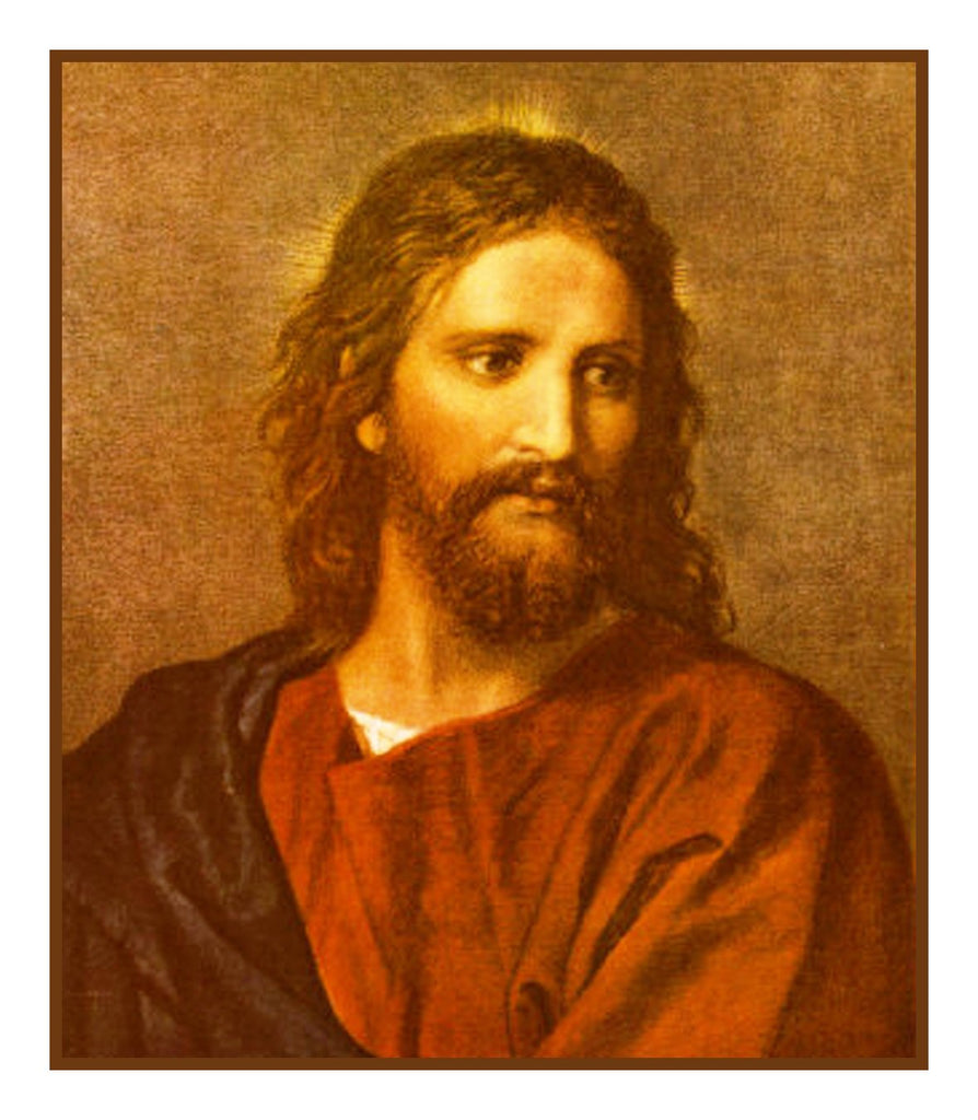 Jesus at 33 by Heinrich Hofmann detail Counted Cross Stitch Pattern DI ...