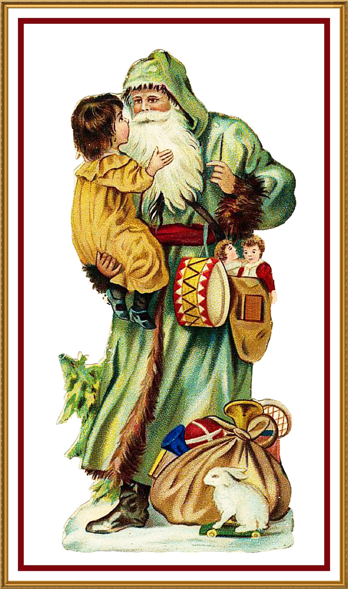 Father Christmas Santa Claus 96 Holiday Counted Cross Stitch