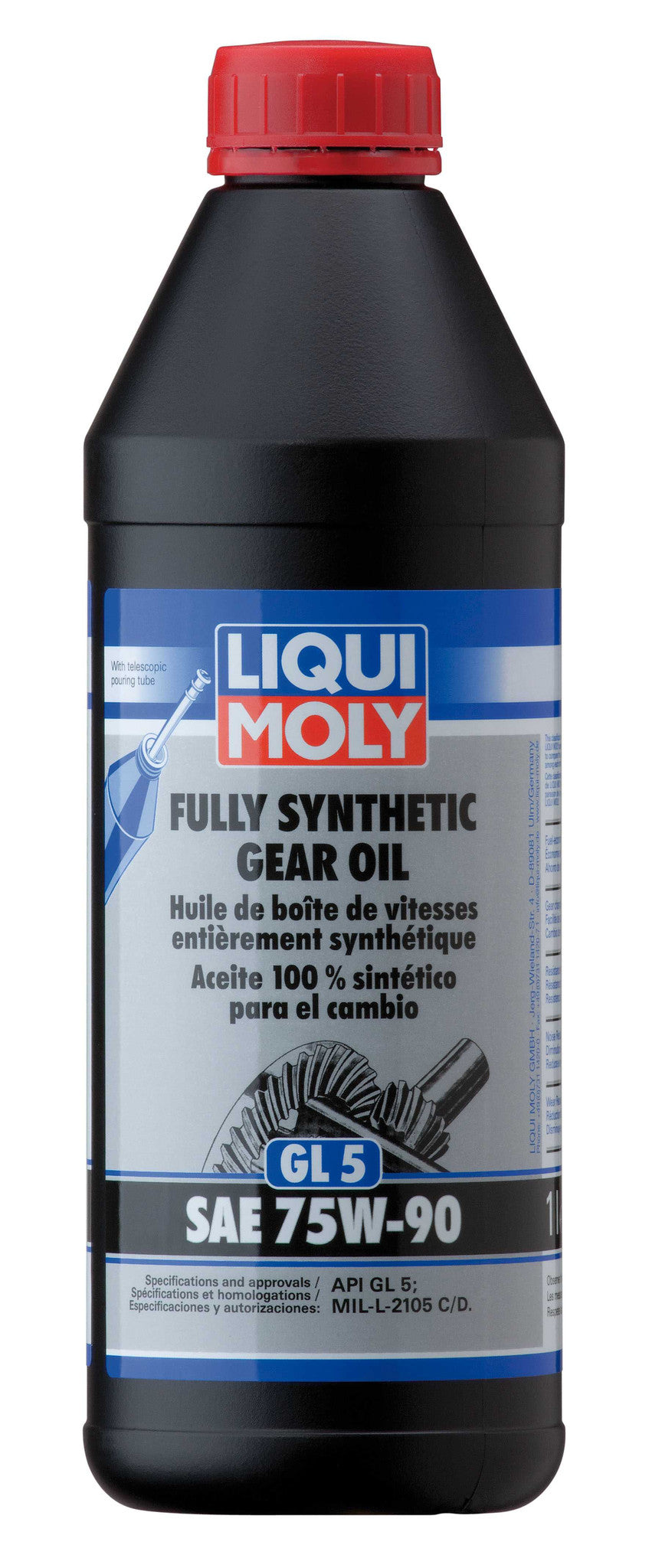 Liqui Moly Fully Synthetic Gear Oil 75W90 1L EDO Performance