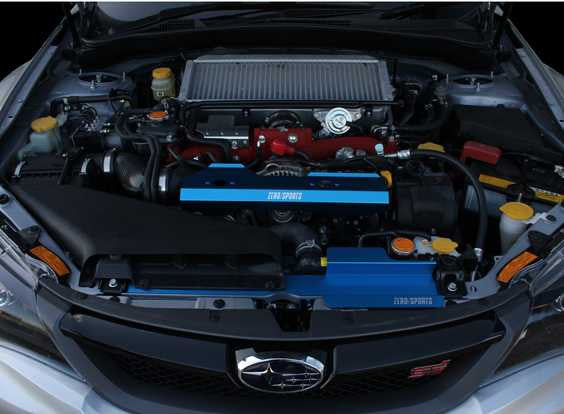 Zero/Sport Blue Cool Radiator Shroud for Subaru WRX/STI ... subaru wrx fuel filter 