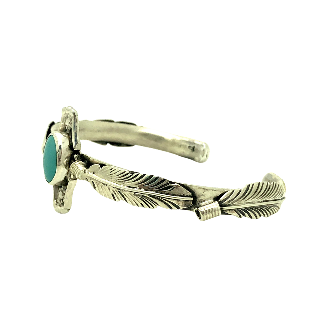 Turquoise Feather Bracelet