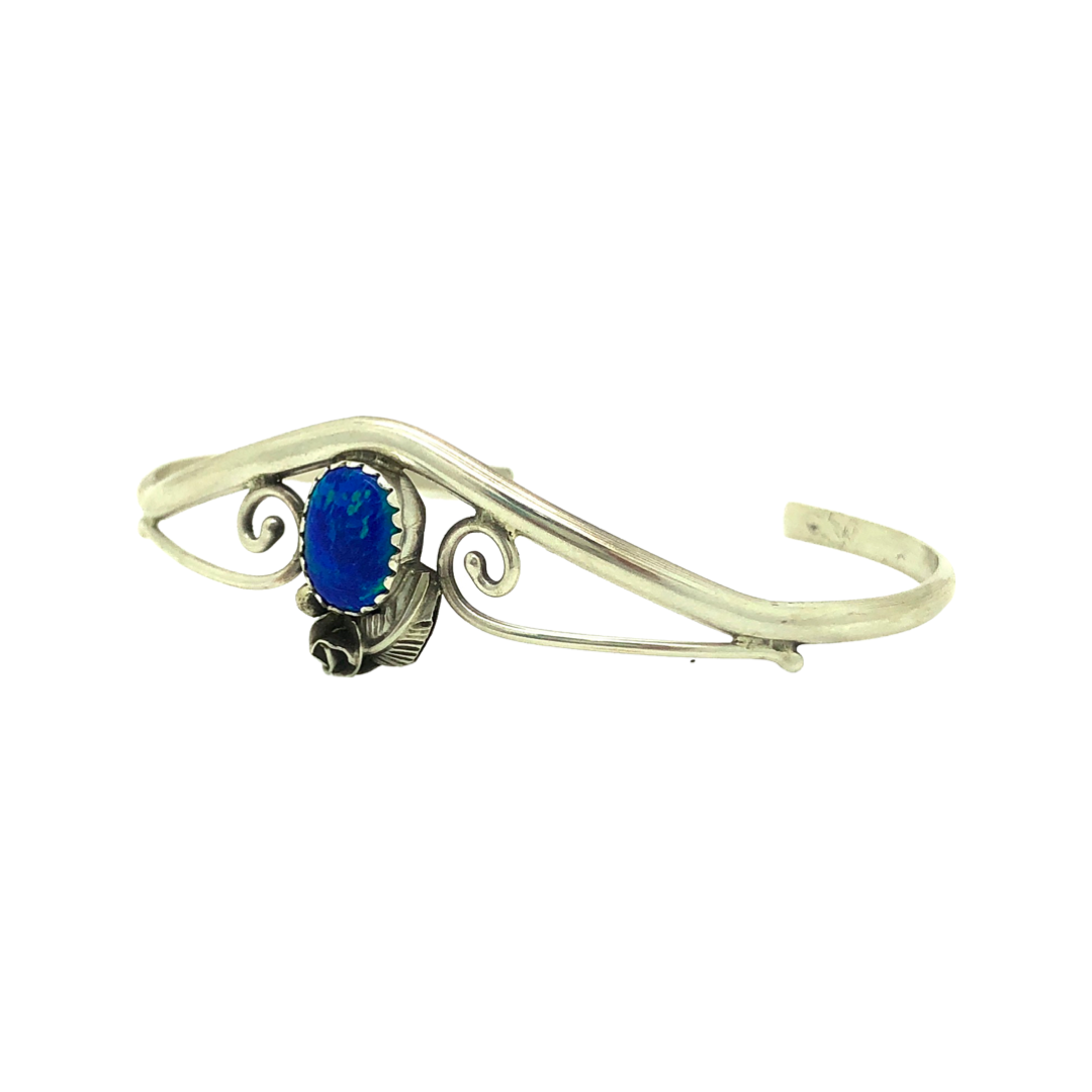 Blue Opal Plume Bracelet