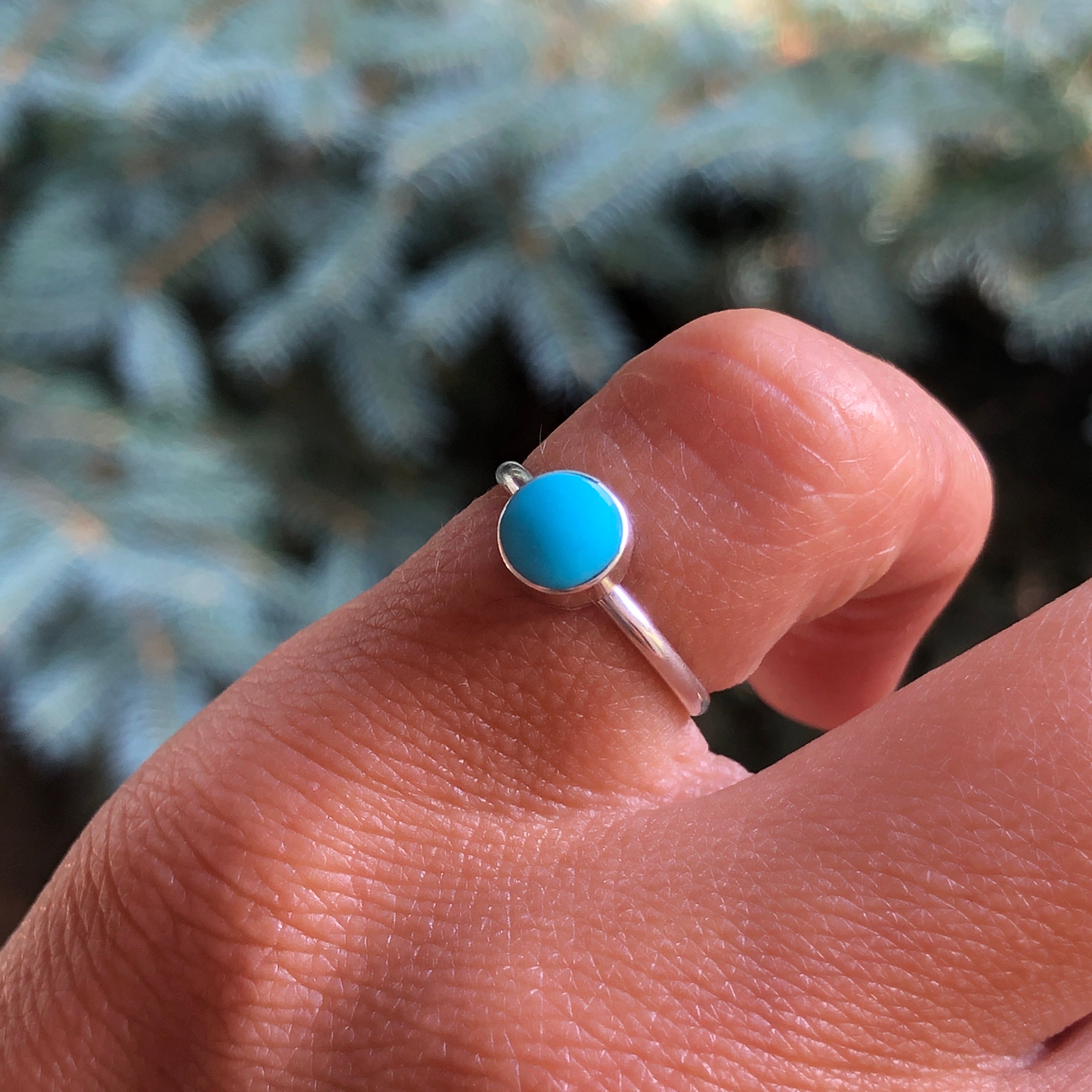 Dainty Turquoise Sky Ring